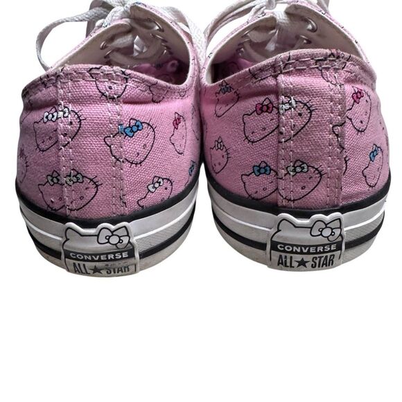 Hello Kitty X Converse Sanrio Pink Lace Up Sneakers Unisex Pink White M10/W12 - Picture 4 of 10